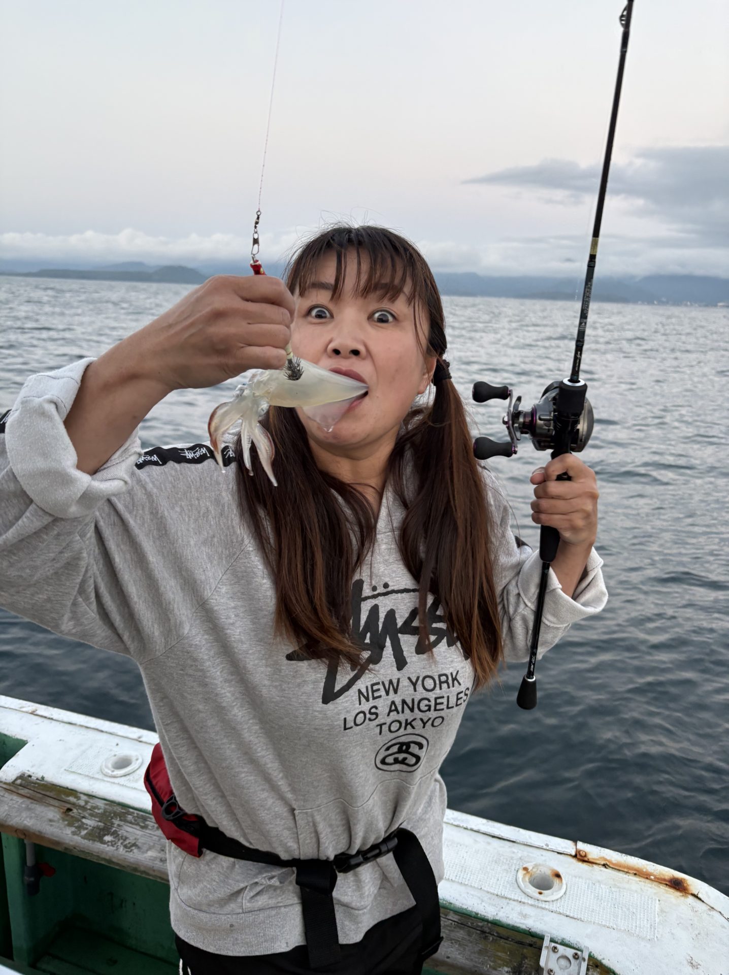 萩市、イカ釣り、遊漁船、釣り船