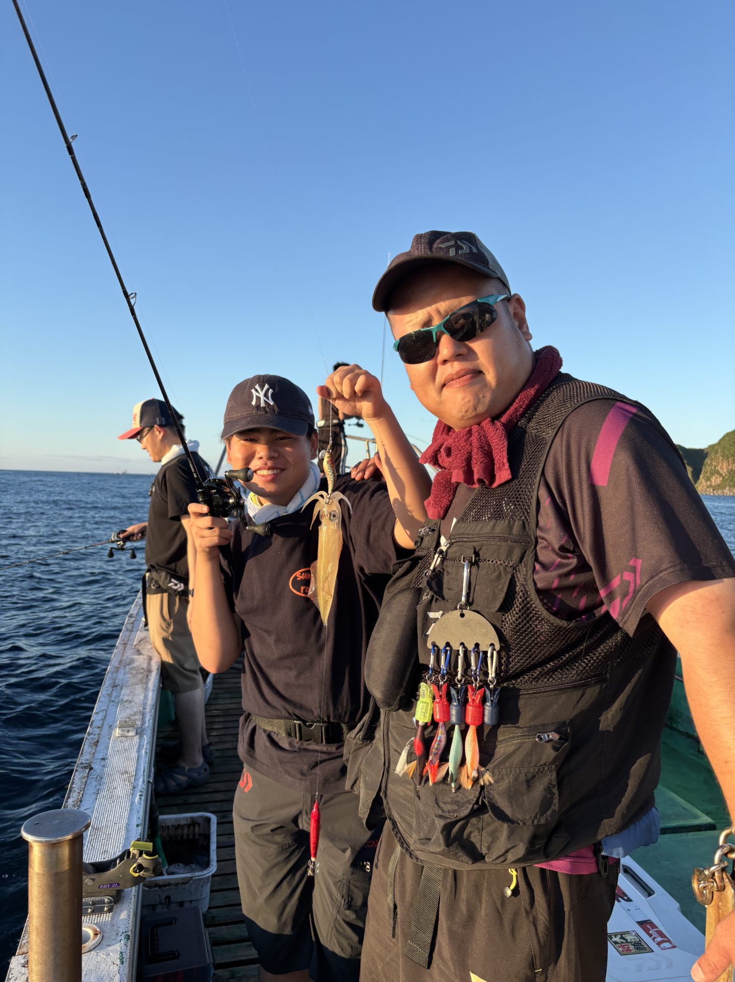 萩市、イカ釣り、遊漁船、釣り船